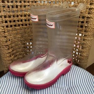 American Girl Wellie Wishers clear rain boots